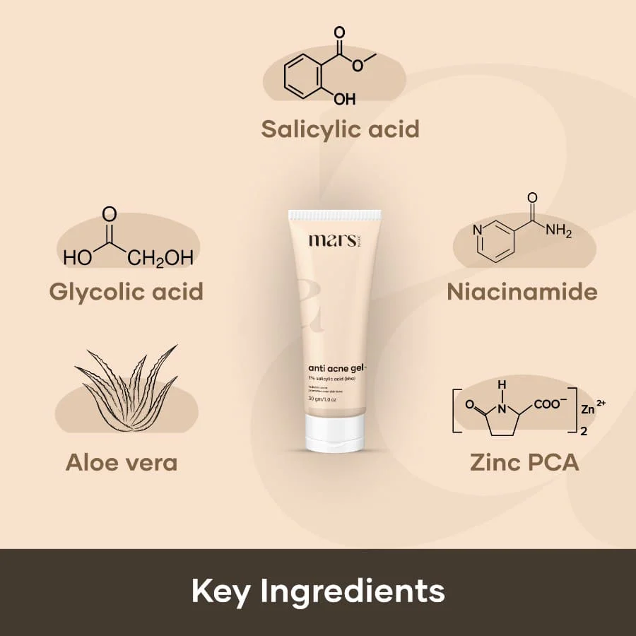 Anti Acne Gel with Salicylic Acid (30 gm) - Image 2