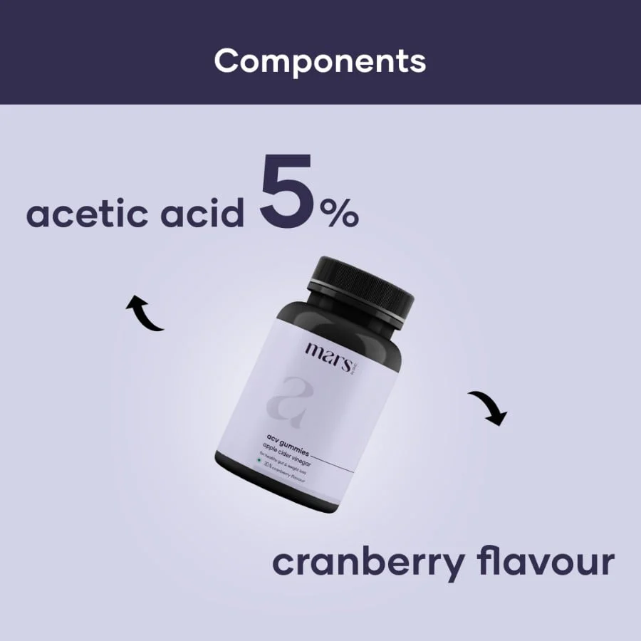 Apple Cider Vinegar Gummies for Weight Loss | 5% Acetic acid - (30N) - (Launch Offer) - Image 2