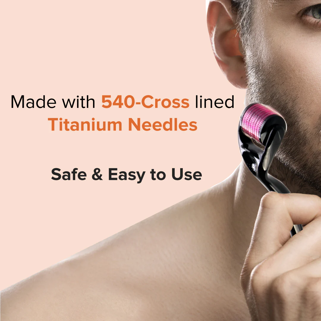 Beard Growth Vitalizer and Derma Roller Combo - Image 6