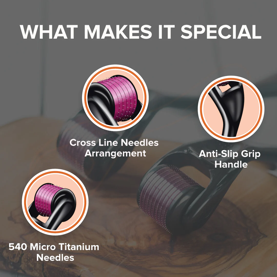 Beard Growth Vitalizer and Derma Roller Combo - Image 9