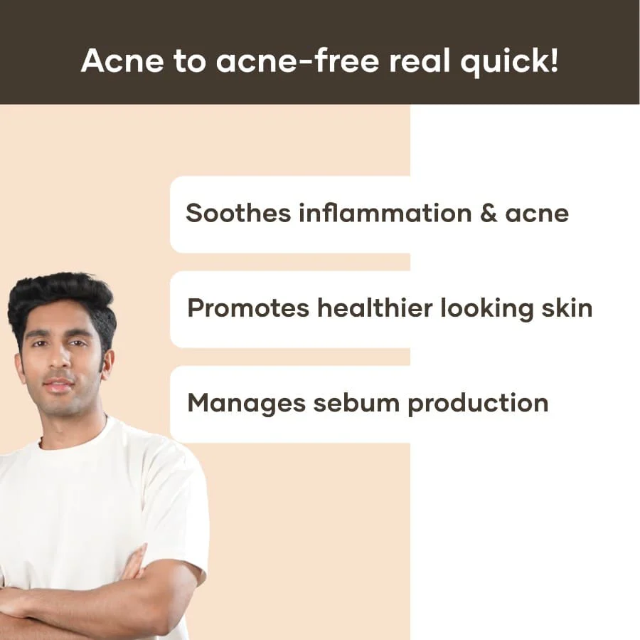 Best Anti Acne Gel for Men | Pimple Removal for Clear Skin | Niacinamide Gel | Salicylic acid Gel - Image 3