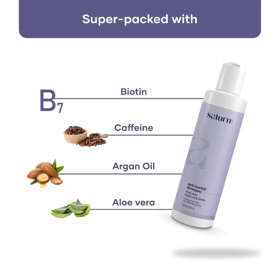 Anti Hairfall Shampoo for Women with Caffeine & Aloevera - Image 2