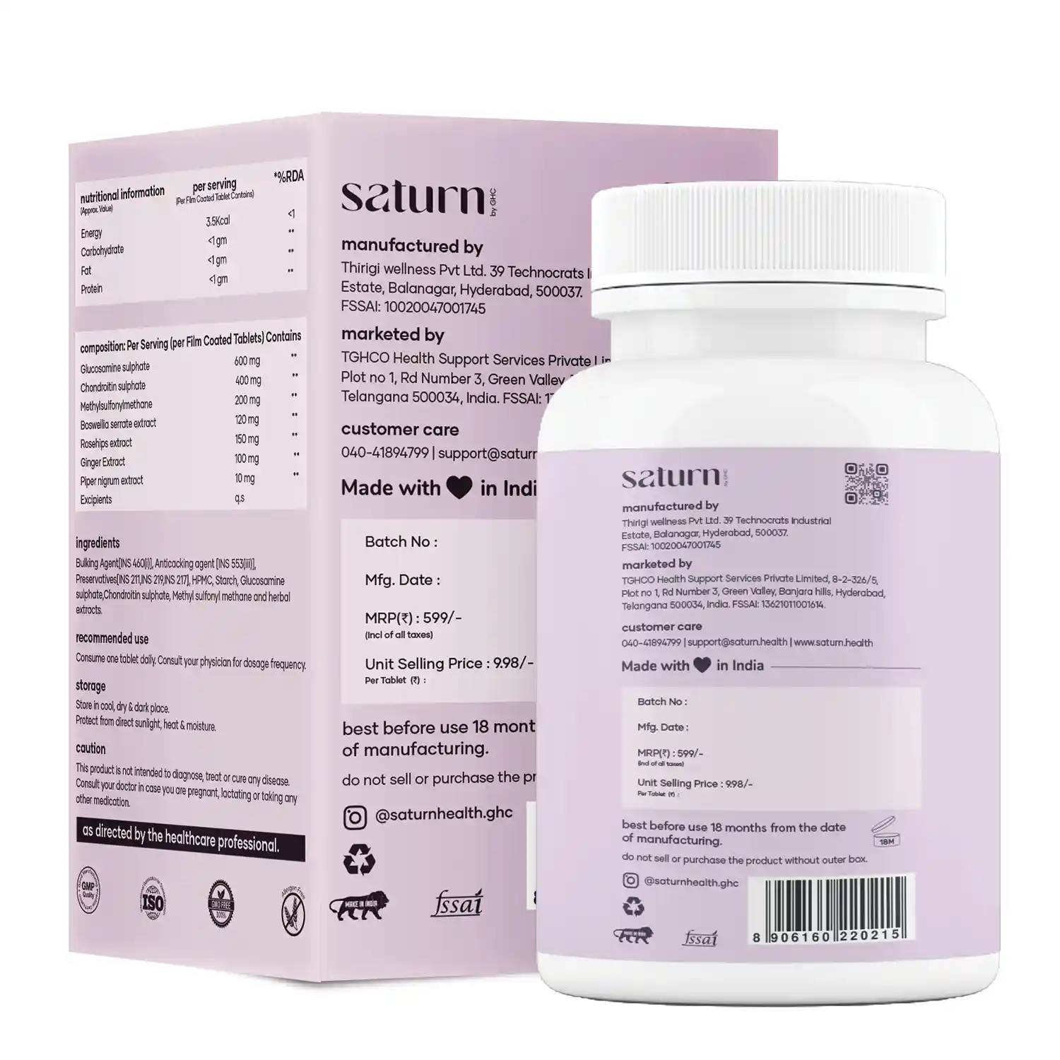 Joint Support With Glucosamine Chondriotin and MSM Supplement 1200mg - Image 9