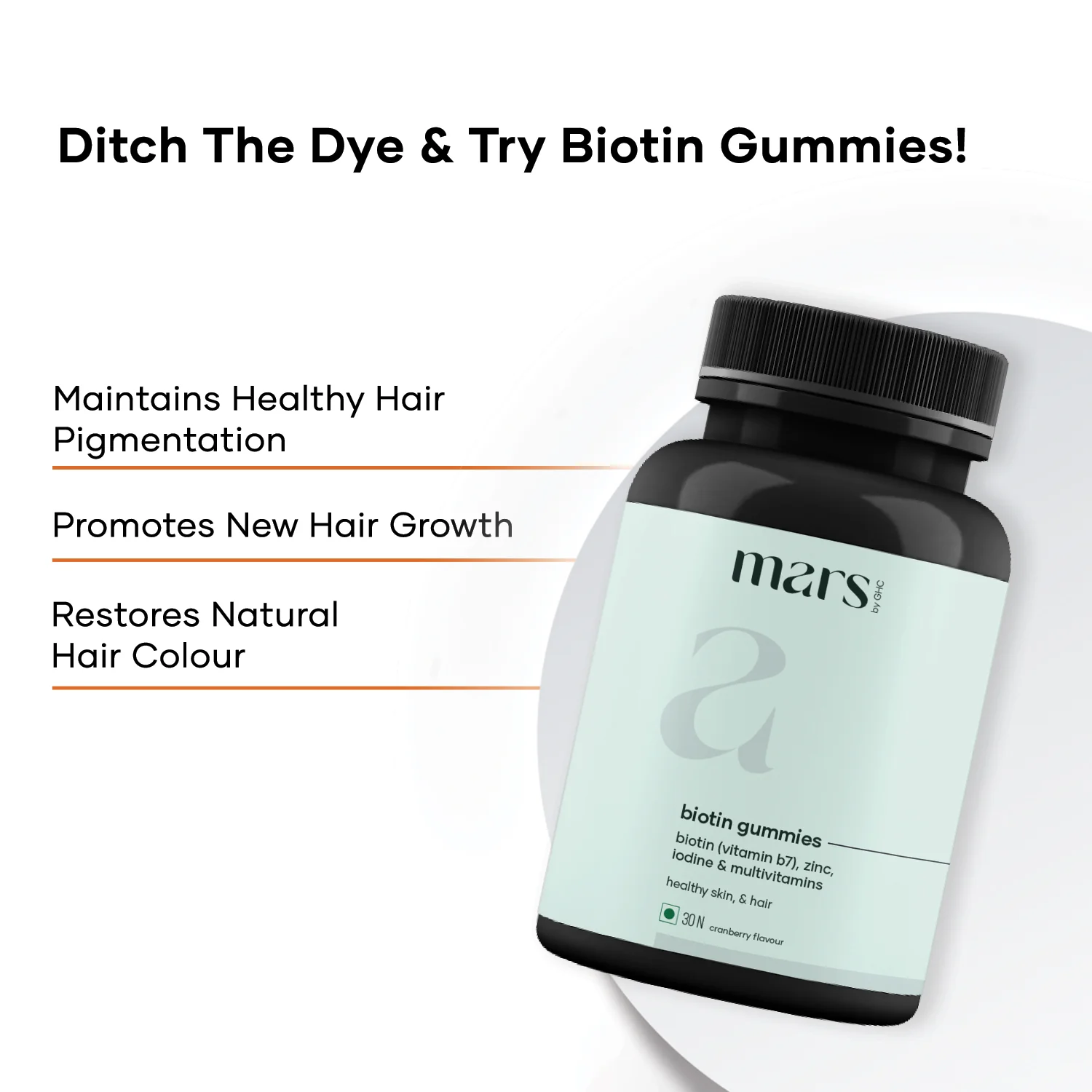 Mars by GHC's Grey to Black Biotin Gummies - Image 4