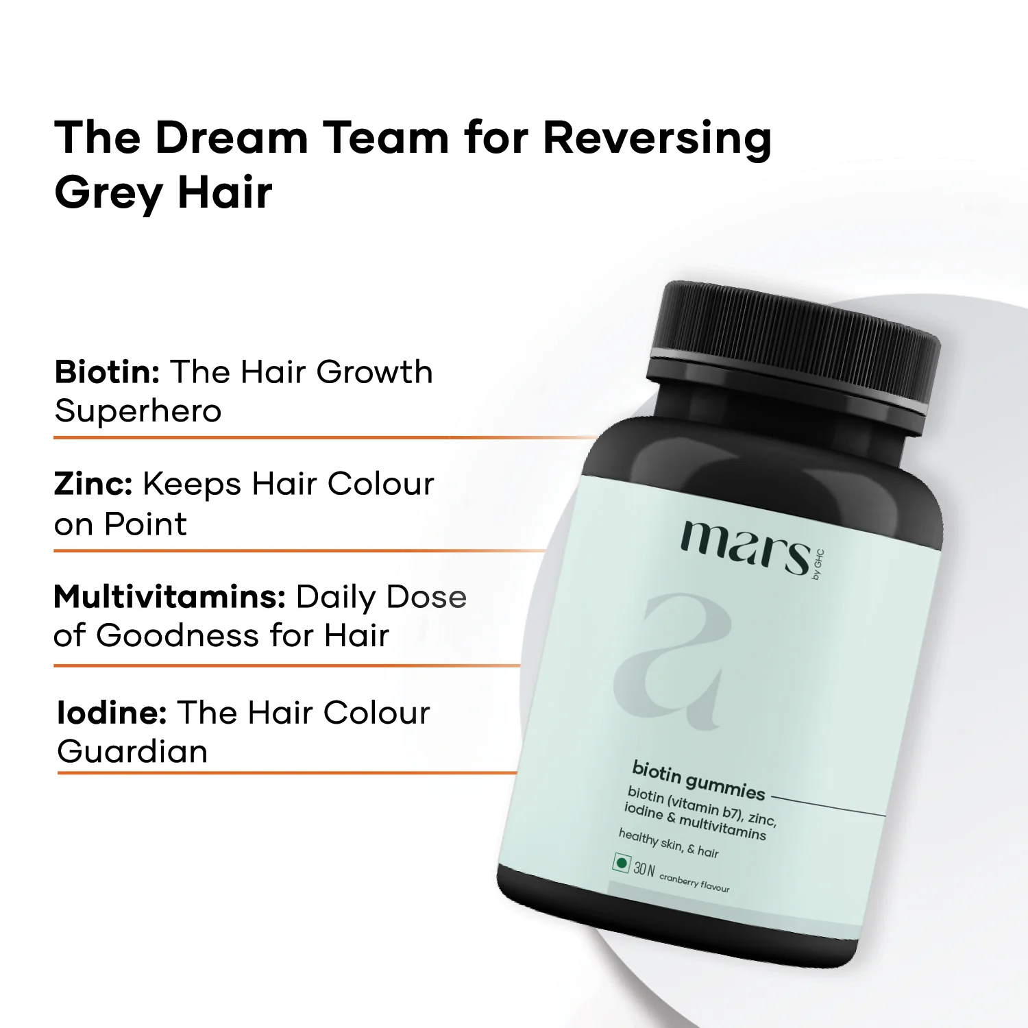 Mars by GHC's Grey to Black Biotin Gummies - Image 5
