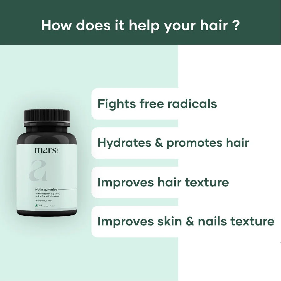 Biotin Gummies for Hair, Skin, Nails (30N) - Image 3