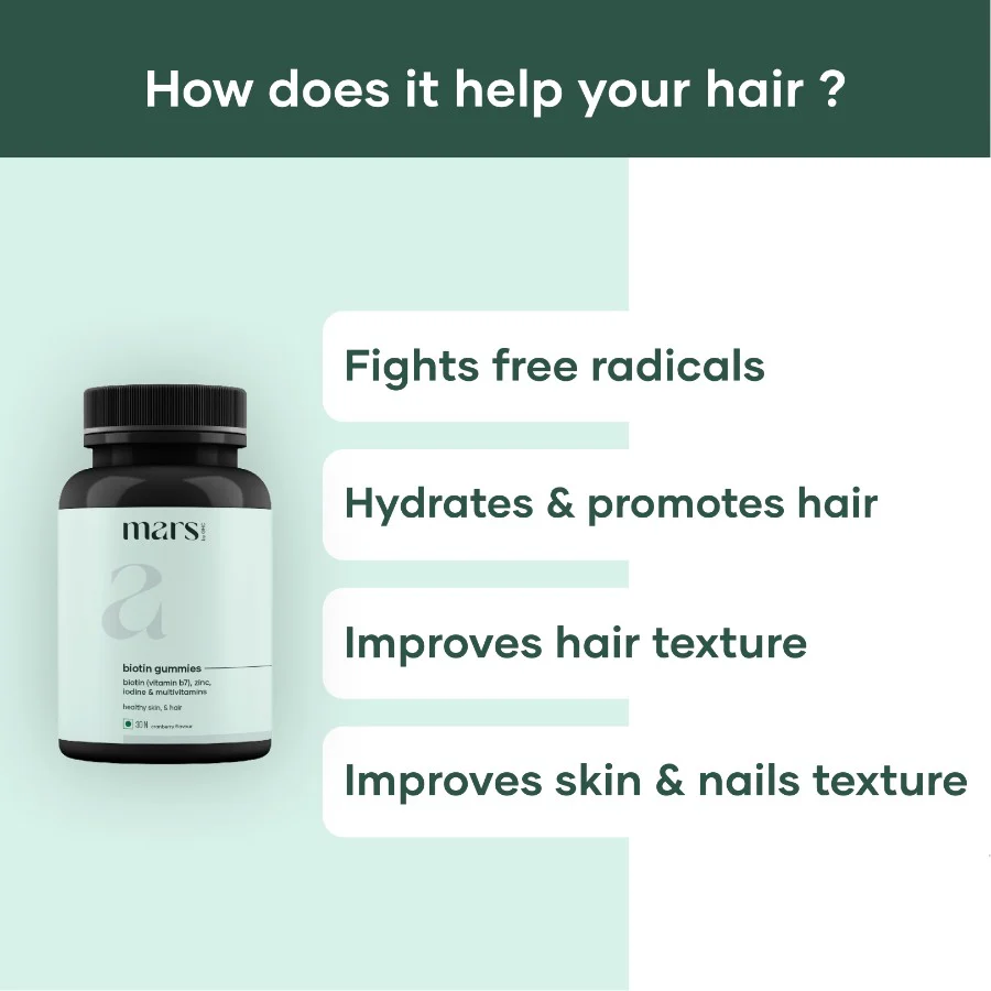 Biotin Gummies for Hair, Skin, Nails (30 N) - Image 3