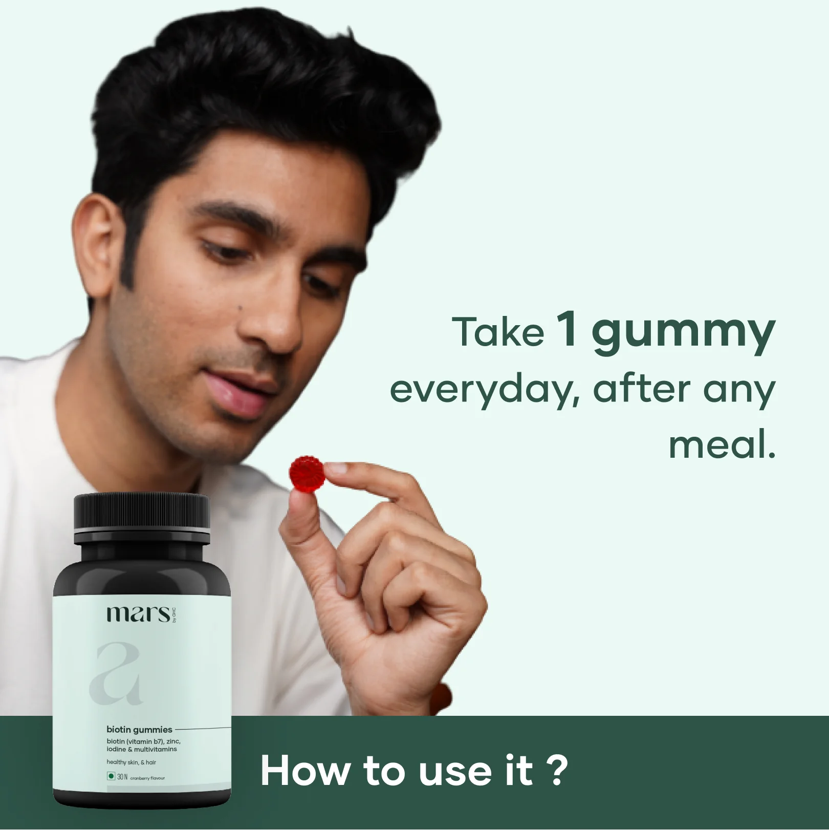 Biotin Gummies for Skin, Hair & Nails (30N) - Image 4