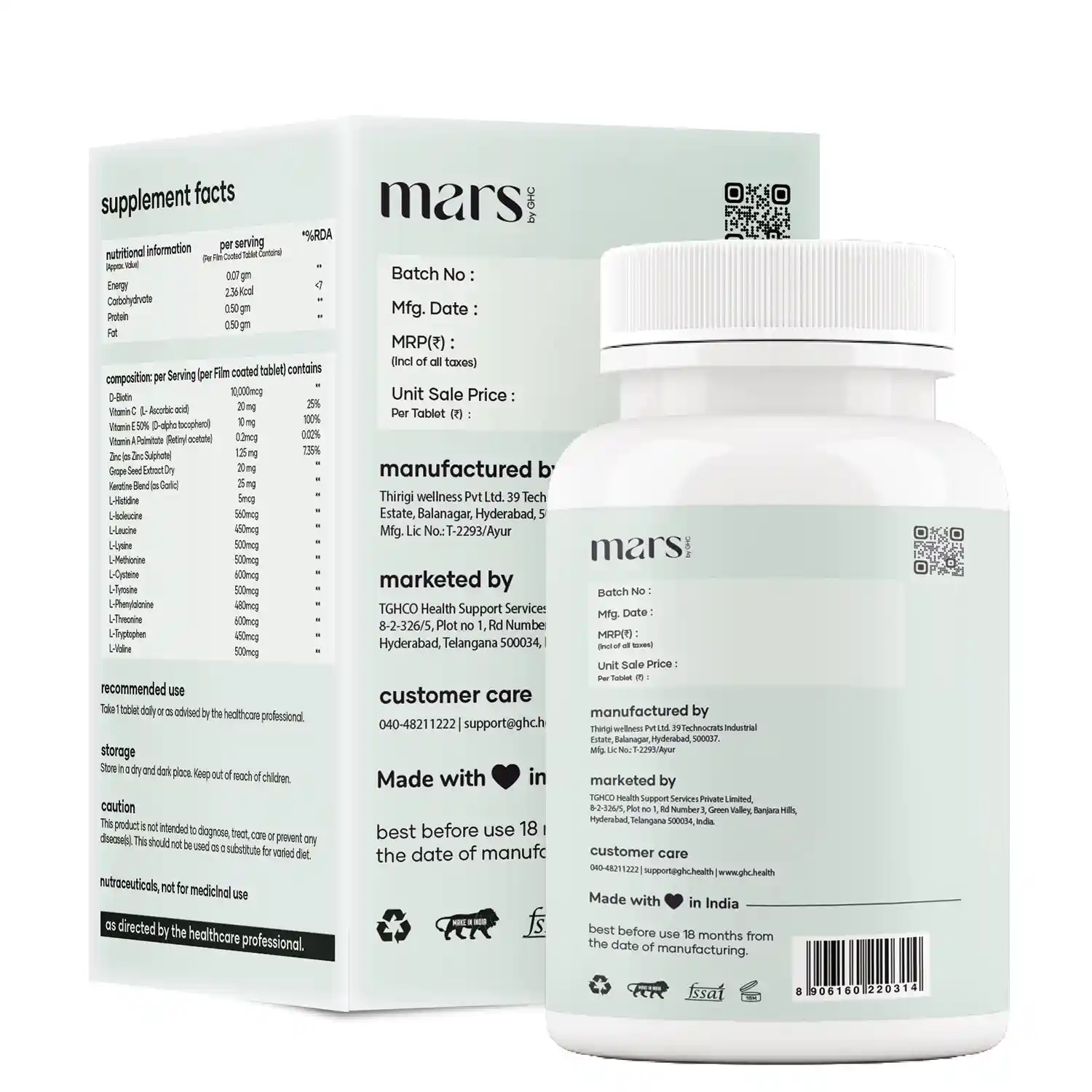 Biotin Tablets for hair growth with Vitamin B7 - Image 10