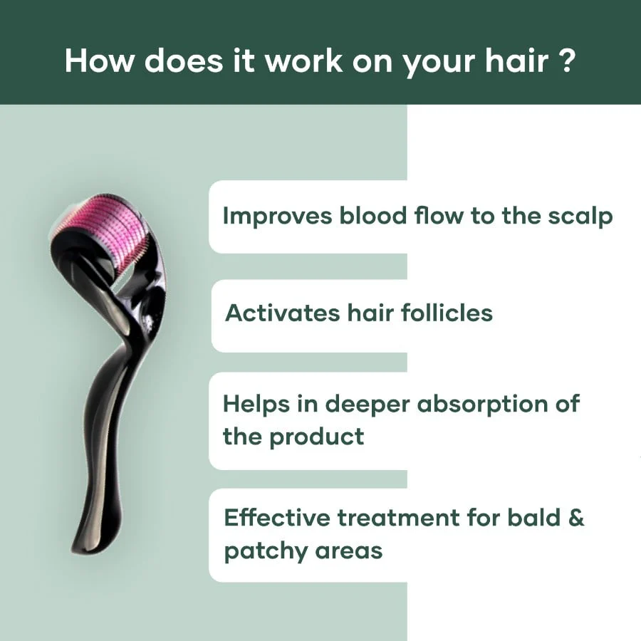 Derma Roller 0.5 mm for Face, Hair & Beard - Image 3
