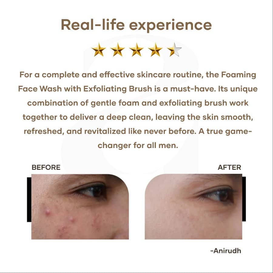 Foaming Face Wash with Exfoliating Brush (120 ml) - Image 6