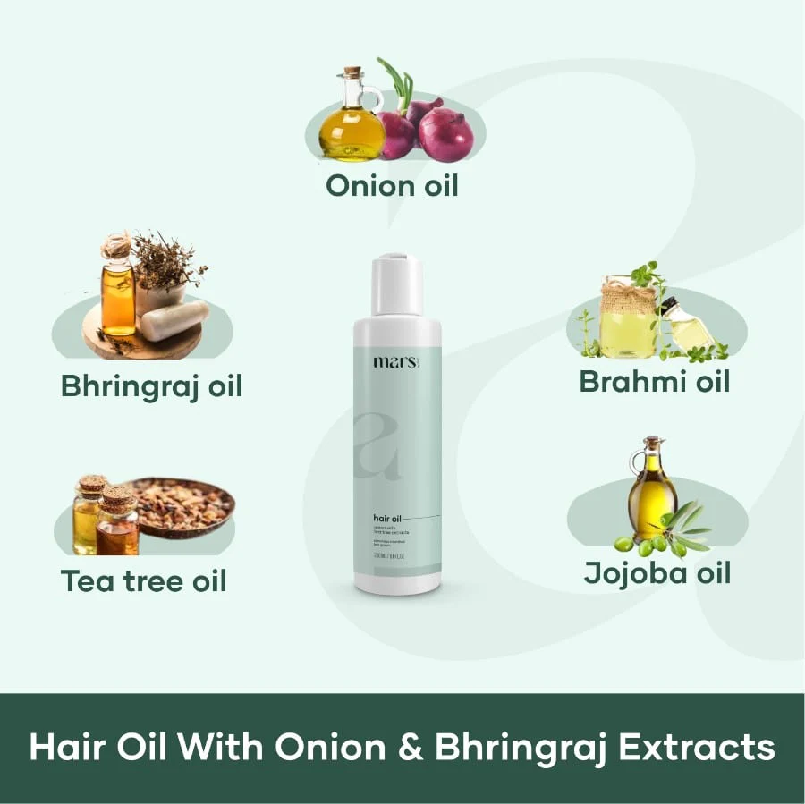 Hair Oil with Onion & Bhringraj Extracts - Image 2
