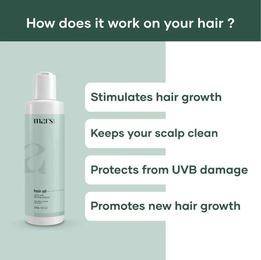 Hair Oil with Onion & Bhringraj Extracts - Image 3