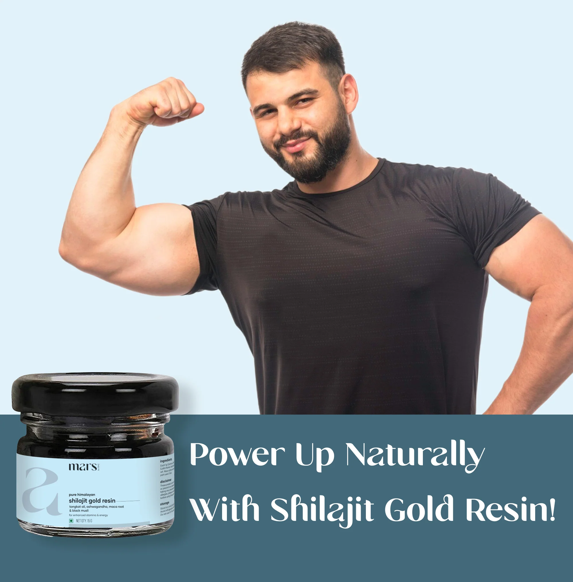 Mars Pure Himalayan Shilajit Gold Resin: Powered with Ashwagandha, Maca Root & Black Musli - Image 9