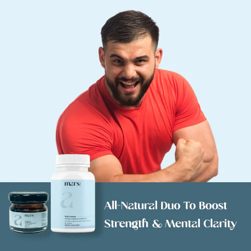 Mars Strength Max Combo: Pure Himalayan Shilajit & Lion's Mane Caps Powered With Tongkat Ali - Image 7
