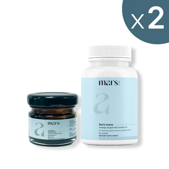 Mars Strength Max Combo: Pure Himalayan Shilajit & Lion's Mane Caps Powered With Tongkat Ali - Image 8