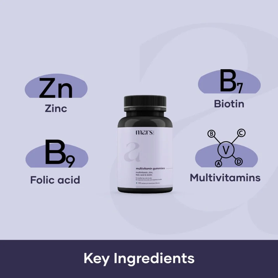Multivitamin Gummies for Men | Powered With Multiviatmins, Zinc & Folic Acid - (30N) - Image 2