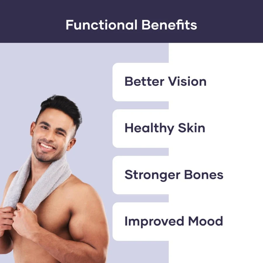 Multivitamin Gummies for Men | Powered With Multiviatmins, Zinc & Folic Acid - (30N) - Image 3