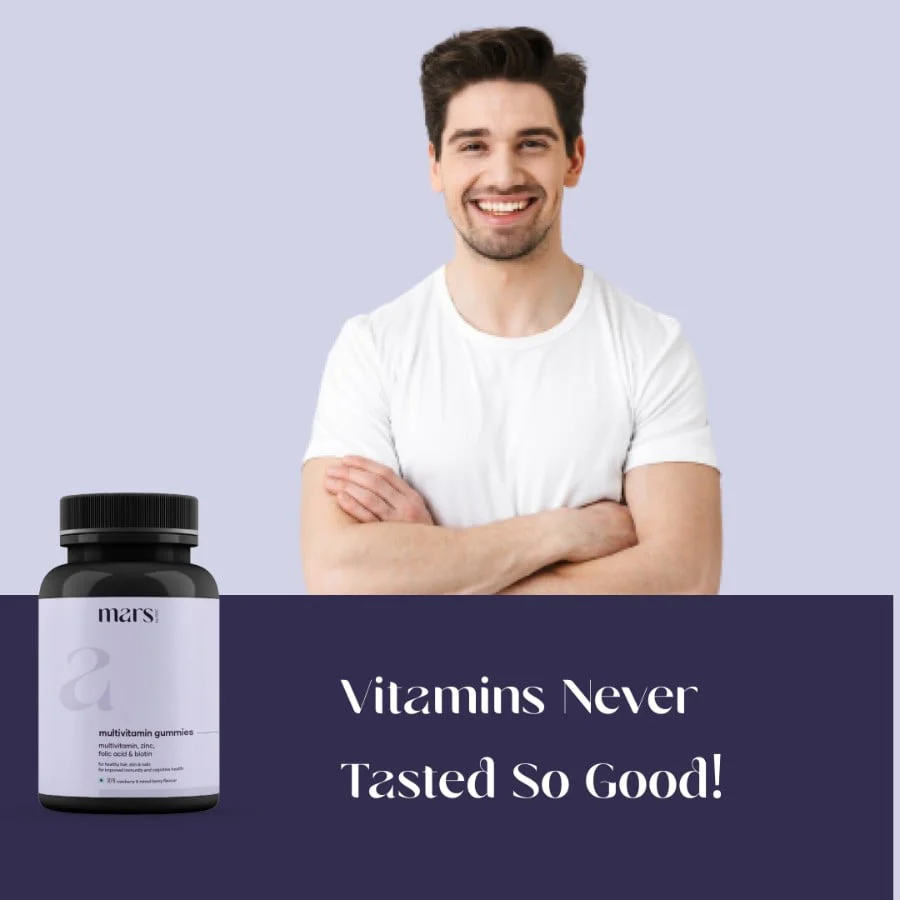 Multivitamin Gummies for Men | Powered With Multiviatmins, Zinc & Folic Acid - (30N) - Image 7