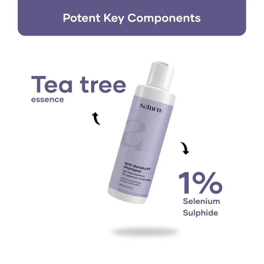 Saturn Anti-Dandruff Shampoo With Tea Tree Essence & Ginger Oil - Image 2