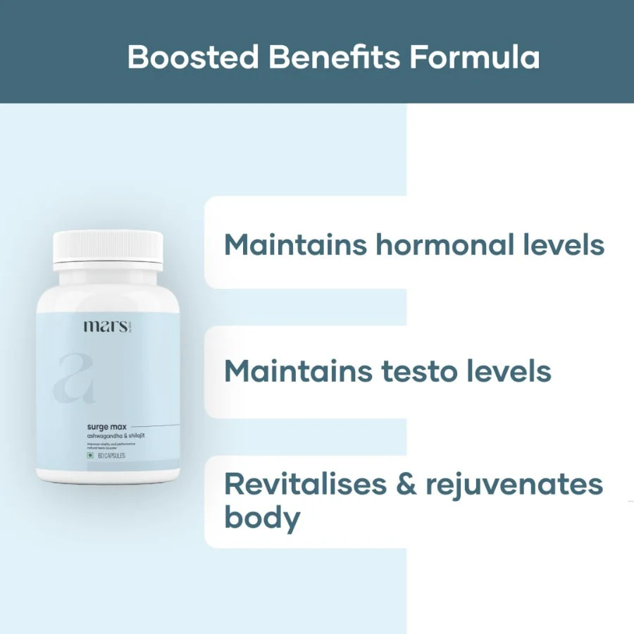 Testo Booster - Shilajit, Ashwagandha, Gokshura, Safed Musli & Shatavari - Image 3