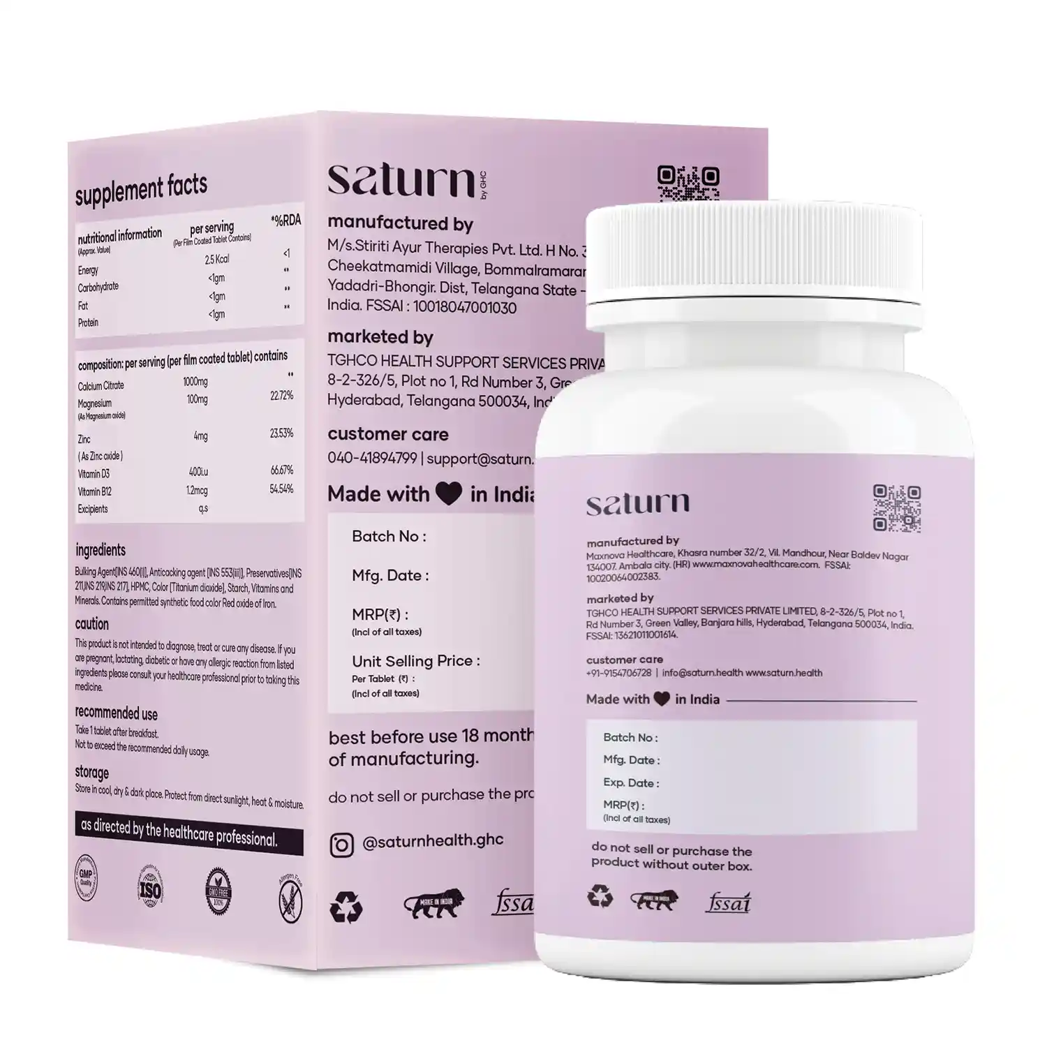 Vitamin D3 400 IU + Calcium 1000mg - Image 3