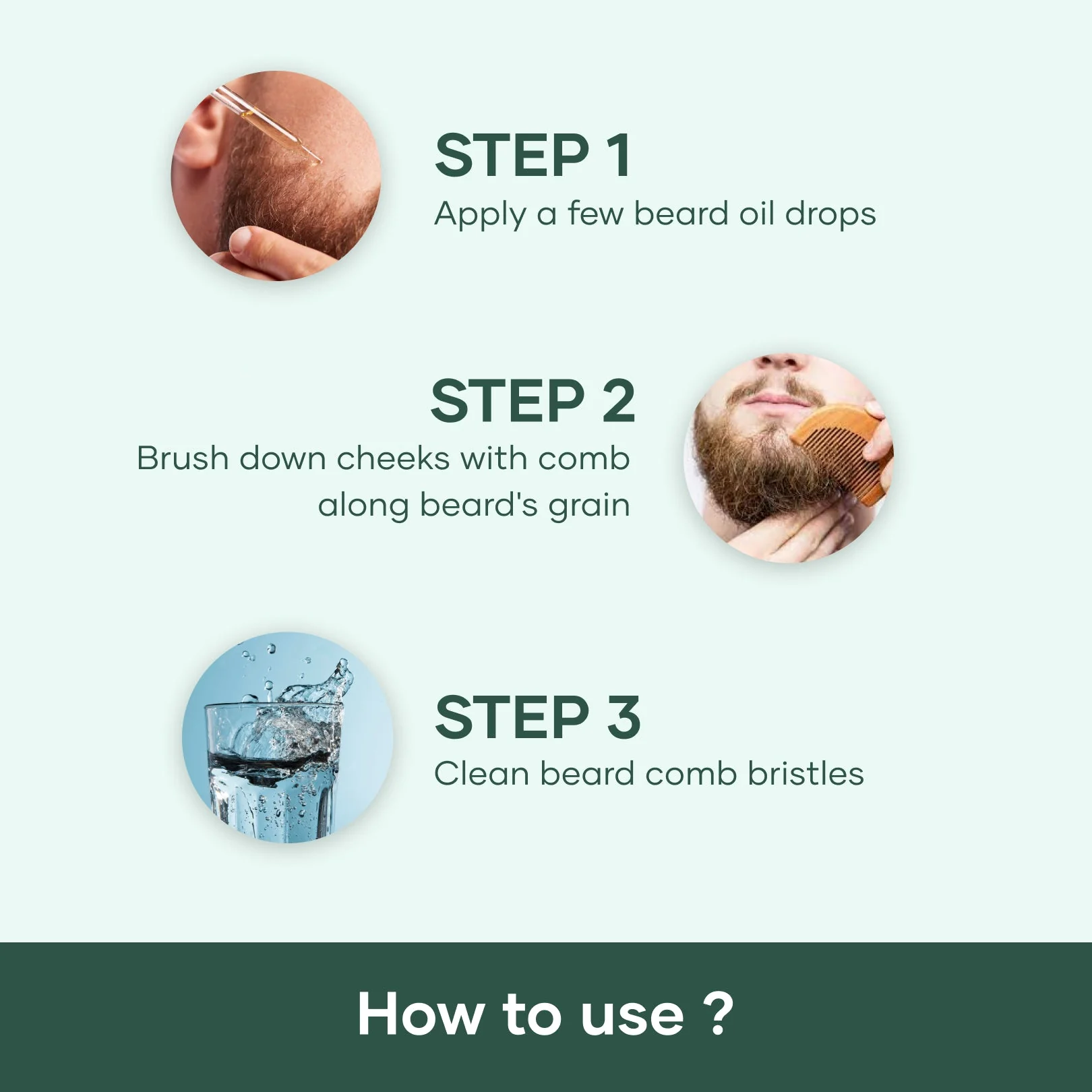 Wooden Beard Comb- Free Gift - Image 5