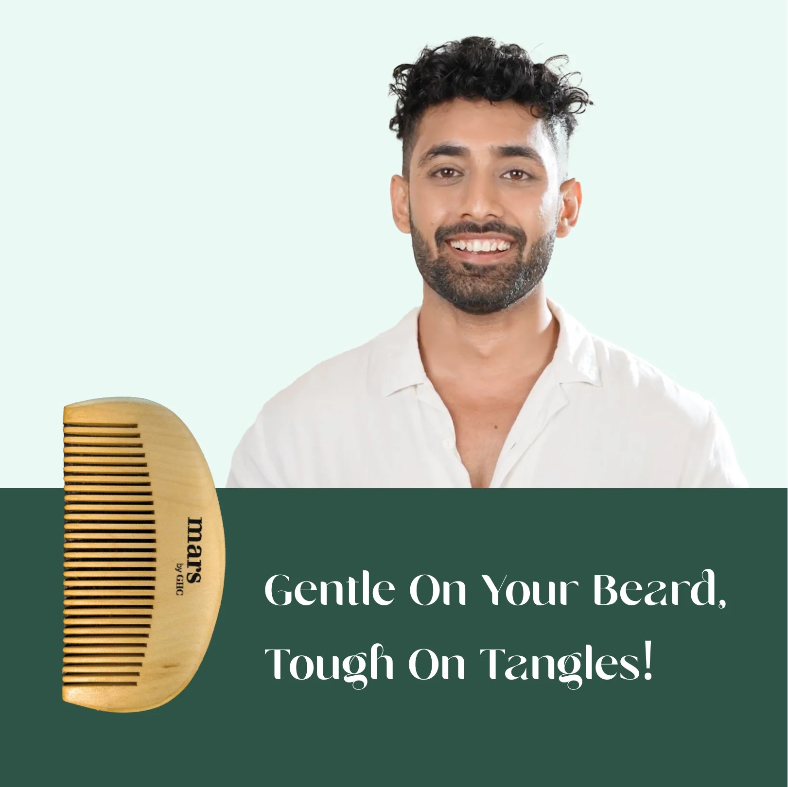 Wooden Beard Comb | Made With Neem Wood | Better Beard Shape | Pocket Size | Dandruff control Itch free beard - Image 6